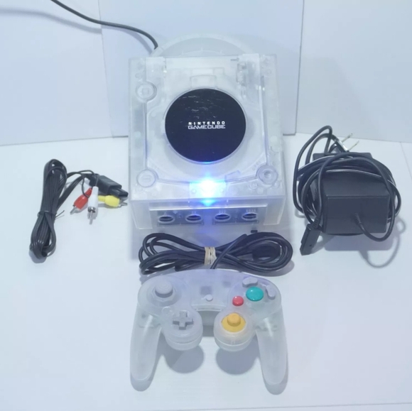 Transparent Clear Nintendo GameCube Console DOL-001 (USA) with OEM Controller - Picture 1 of 11